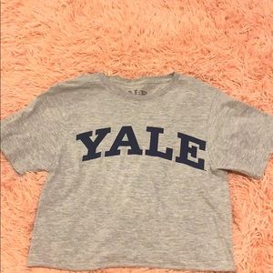YALE cropped shirt (sold cropped)